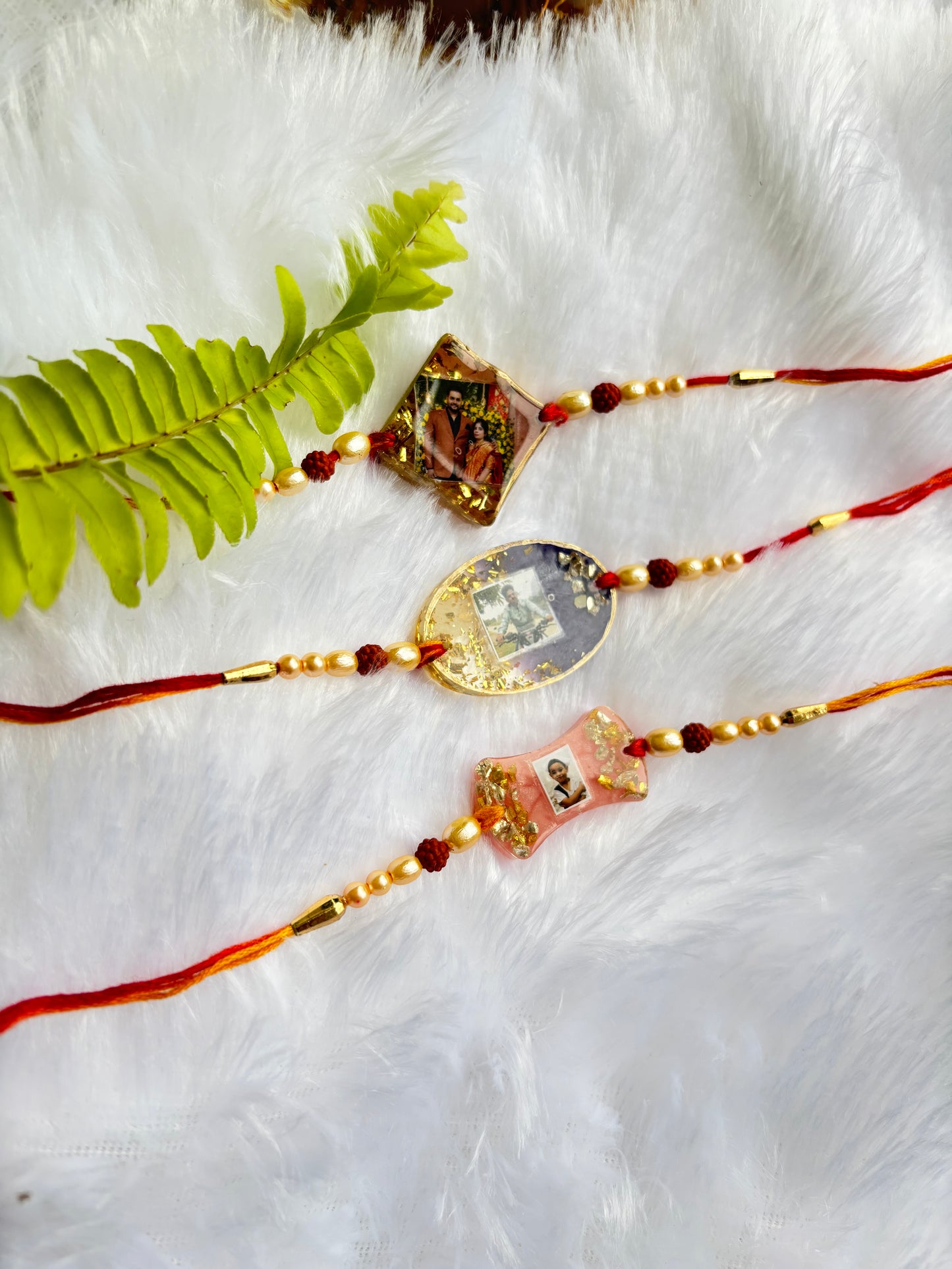 Customised photo resin rakhi