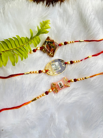 Customised photo resin rakhi