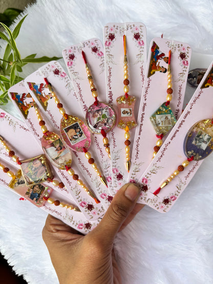 Customised photo resin rakhi