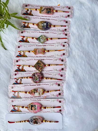 Customised photo resin rakhi