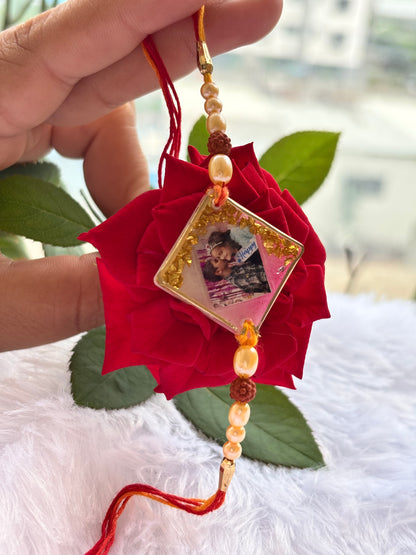 Customised photo resin rakhi
