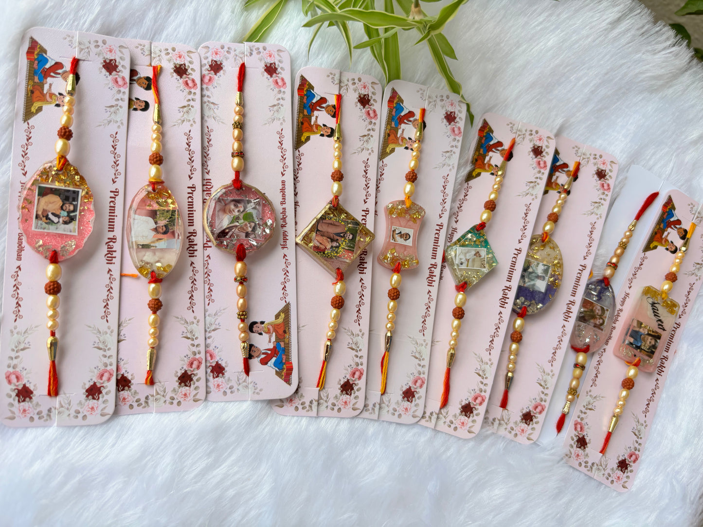 Customised photo resin rakhi