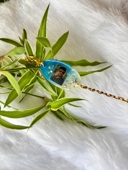 Customised photo resin rakhi