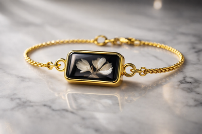 Resin Flower Bracelet